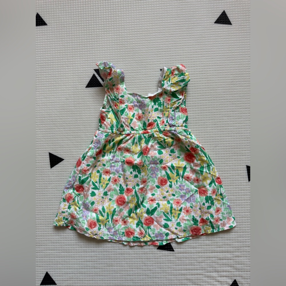 Cat & Jack Floral Sundress in White, Green, Pink, Yellow